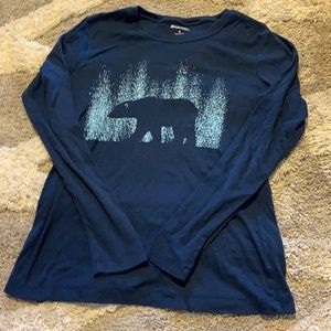 Northcrest size small navy blue long sleeve